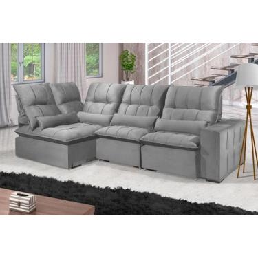 Imagem de Sofá Retrátil Reclinável ELLOA DE CANTO COM CHAISE 3.85 x 1.80m ESTILO