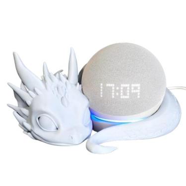 Imagem de Suporte Alexa Echo Dot 4a e 5a Geração Baby Dragon Dormindo - 3D TECH,
