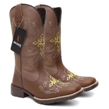 Imagem de Bota Texana Nashville Brown em Couro Ref. EVA-Nashville-Brown - John C