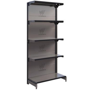 Imagem de Gôndola Parede 1 Inicial 1,70 m 40KG FIT Expositor de Supermercado Amapá