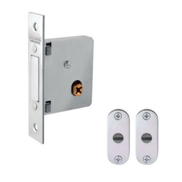 Imagem de Fechadura Tetra Auxiliar Supertrava Quadrichave 35mm Inox 920 Lockwell