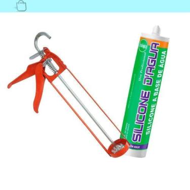 Imagem de Silicone Branco 450G Selante Acrílico Base Dágua C/Aplicador - So Prod