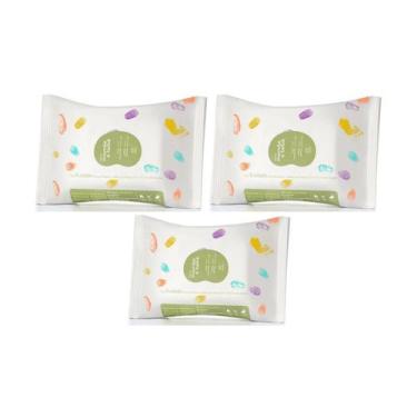 Imagem de Kit 3 Lenços Umedecidos com Fragrância Mamãe e Bebê 16 folhas - Natura