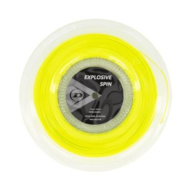 Imagem de Dunlop Corda de tênis Sports Explosive Spin 16G, amarelo, carretel de 660'