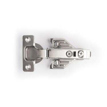 Imagem de Berta Pacote com 2 dobradiças europeias com sobreposição completa, dobradiças europeias de fechamento suave, dobradiças de porta de armário de cozinha ocultas ajustáveis bidirecionais de 110° com