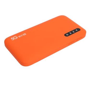 Imagem de Hotspot Móvel WiFi 5G para Viagens, Roteador WiFi6 de Banda Dupla Portátil Com Slot para Cartão SIM, 16 Dispositivos Conectados, Suporta 5G, CA, 4G e 3G
