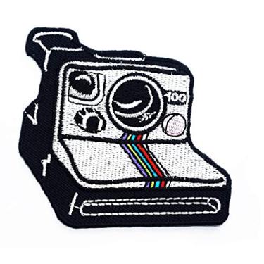 Imagem de M I GENIUS CARTOON CHILD PATCHES Câmera Retrô Polaroid Fotografia Infantil Remendo Bolsa de Roupas Camiseta Jeans Biker Badge Aplique Passar/Costurar