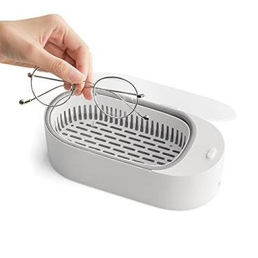 Imagem de Mini limpador ultrassônico de joias 400ml Máquina de limpeza ultrassônica profissional portátil para óculos, dentaduras, relógios, lâminas de barbear, brincos, colares, anéis, ferramentas, itens peq