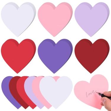 Imagem de MixTeach 900 peças de recortes de coração para o dia dos namorados, cores sortidas, recorte de coração, 10 cm, papel de cartão em forma de coração, para crianças, amor e paz, artesanato, escola, dia