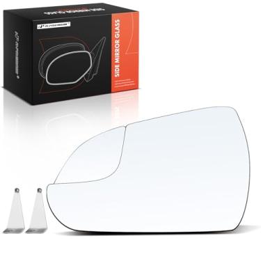 Imagem de A-Premium Vidro espelhado aquecido do lado esquerdo do motorista com placa de suporte - compatível com Hyundai Elantra 2017 2018 - Espelho plano de vista lateral externa com vidro Spotter