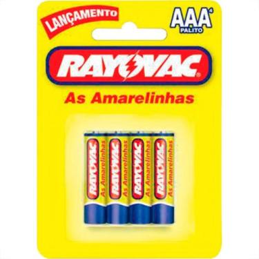 Imagem de Pilha Rayovac Amarela Palito C/4