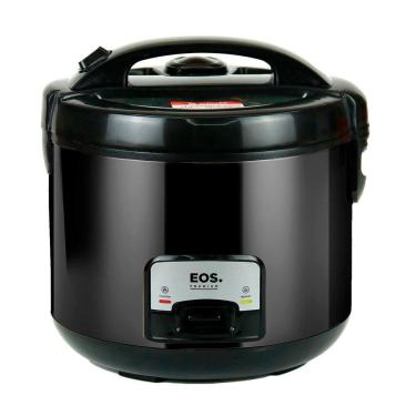 Imagem de Panela Elétrica de Arroz EOS 5 Xícaras Inox All Black com Tampa de Vidro Clear Glass EPA05PP 220V