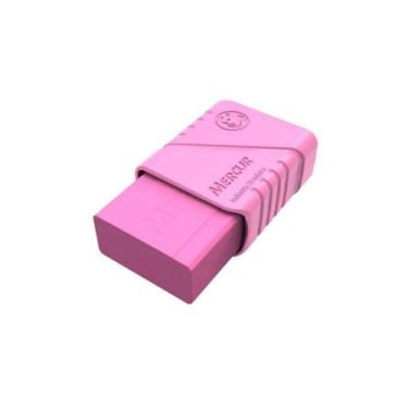 Imagem de Borracha Escolar Colorida TR Color c/ Capa Protetora - Mercur, ROSA