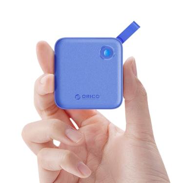 Imagem de ORICO SSD portátil de 4 TB com cabo USB C 2 em 1, unidades de estado sólido externas, até 460 MB/s, indicador de status, armazenamento confiável para smartphone USB-C, PC - B5PLUS (azul)