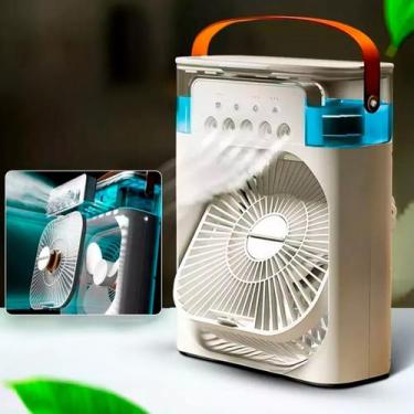 Imagem de Mini Ventilador Climatizador Silencioso Portátil com Água