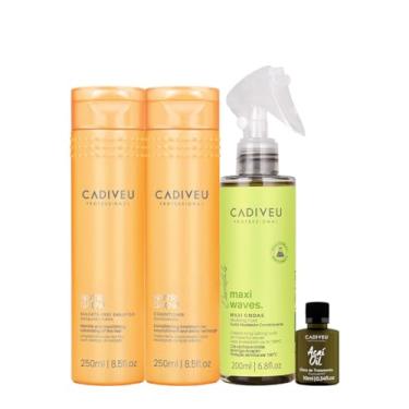 Imagem de Kit Cadiveu Professional Nutri Glow Shampoo Condicionador Maxi Ondas e Açaí Oil (4 produtos)