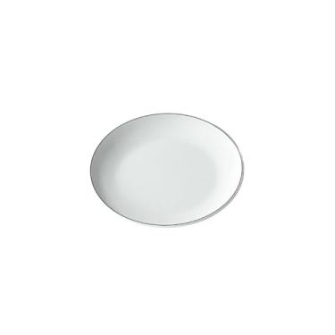 Imagem de Prato de plástico redondo para restaurante comercial, prato redondo de imitação de porcelana de hotel - 8109-bobina preta