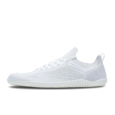 Imagem de Vivobarefoot Primus Lite Knit feminino | Tênis descalço | Tênis ultraleve | Construa força, equilíbrio e mobilidade | Sapatos de aterramento de ajuste largo | Flexível, Branco brilhante, 9 Wide