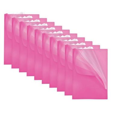 Imagem de Kit 10 Pastas L Semi Transparente A4 Colorida 22 x 31cm - ACP (Escolha