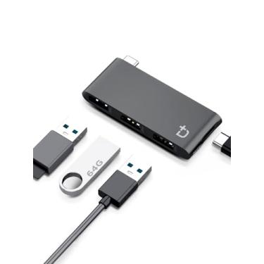 Imagem de DockCase Hub USB-C 4 em 1 com tipo C, USB 3.0, USB 2.0 para MacBook Pro, MacBook Air, iPad, iPhone, iPod