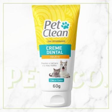 Imagem de Creme Dental Pet para Cachorros e Gatos Pet Clean, Neutro