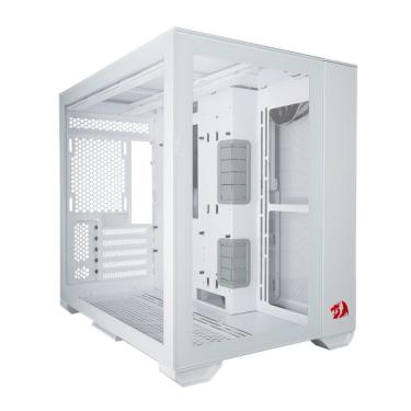 Imagem de Gabinete Gamer Lian Li x Redragon O11DYNAMIC Mini Vidro Temperado Mini Tower Branco - 011DMINI-RD-W