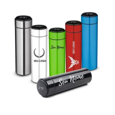 Imagem de Garrafa Térmica de 450ml - Display Led Termômetro Digital - IMPORTADO,