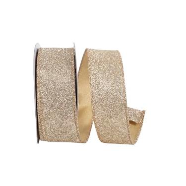 Imagem de Reliant Ribbon Fita de borda com fio de valor metálico com glitter, ouro/prata