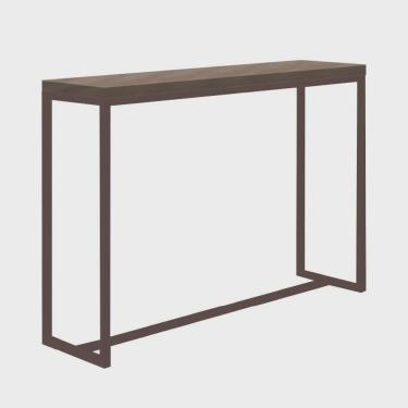 Imagem de Mesa Bancada Bistrô Mavie 150cm Industrial Office Cozinha Ferro Marrom mdf Imbuia - Ahazzo Móveis