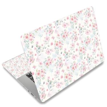 Imagem de WINTOJO 11,6 13 13,3 14 15 15,6 polegadas Netbook Laptop Skin Adesivo Decalque Capa Protetora Reutilizável para Laptop Notebook Chromebook Flores Rosa W-NEK-48