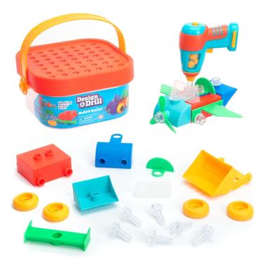 Imagem de Toy Educational Insights Design & Drill Build-It Bucket com furadeira