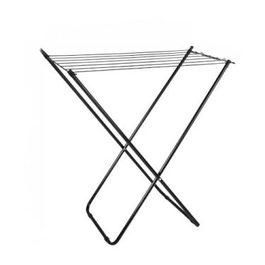 Imagem de Varal de chão com e sem abas Slim Arame de chão Varal para roupas - ESCOLHA O MODELO E TAMANHO(SEM ABAS SLIM PRETO)