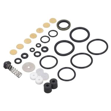 Imagem de Lwuey Peças de reposição de compressor de ar PCP, kit de reparo de bomba de alta pressão com anéis O, válvula de vedação, conjunto de filtro de pistão, medidor de manutenção essencial para armas de ar