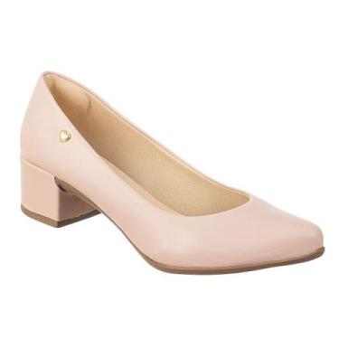 Imagem de Sapato Social Scarpin Feminino Napa Bico Fino Salto Grosso - Amav Shoe