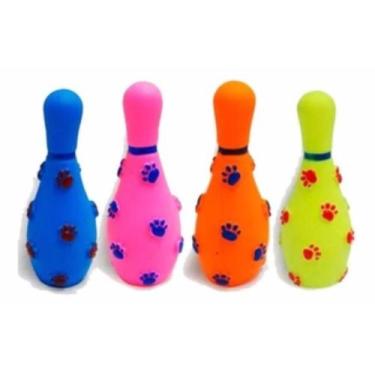 Imagem de Brinquedo Boliche para Pet com 6 unidades - 4PatasRibeiro