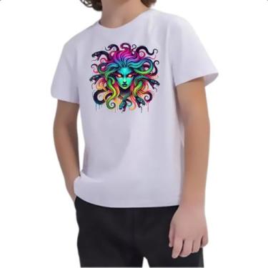 Imagem de Camiseta Infantil Medusa Neon Art - Alearts, 10
