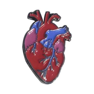 Imagem de Broche Esmaltado de Anatomia Renal - Joia Médica para Médicos e Enferm