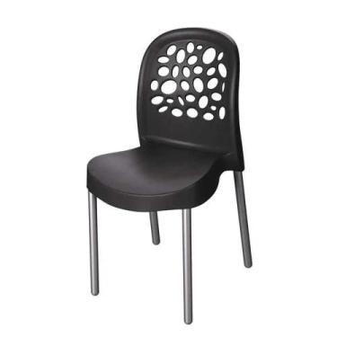 Imagem de Cadeira Deluxe Forte Plástico Preto