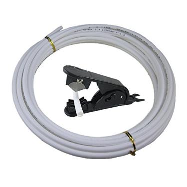 Imagem de Lemoy Tamanho: tubo de tubo de 10 metros de comprimento para sistema de filtro de água RO + cortador de tubo, White 10 meters（30 feet）