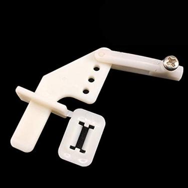 Imagem de HH-Eason 20 Sets Control Horns 4 Holes White Plastic with Screw for RC Airplane Parts Model Replacement Remote Control Foam Electric Plane 2111MM (20)