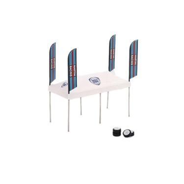 Imagem de Mini GT 1/64 - ACCESSOIRES Tente Set Paddock - Martini Racing