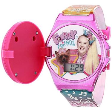 Imagem de JoJo Siwa Relógio feminino de quartzo com pulseira de plástico, multicolorido, 13 (modelo: JOJ4210AZ)