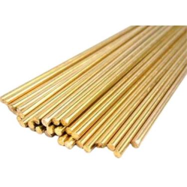 Imagem de 6 Pinos Barra Latão 6,35mm X 50cm Vareta Maciça Cutelaria Artesanato -