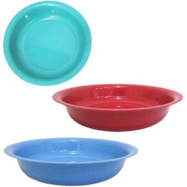 Imagem de Bacia de Plastico Redonda Colors para Feirante 2000ml 27cm de Diametro