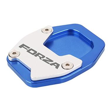 Imagem de Acc-Creativity Suporte de pé de motocicleta com ampliador lateral para placa de extensão compatível com Honda FORZA750 NSS750 2021 (azul)