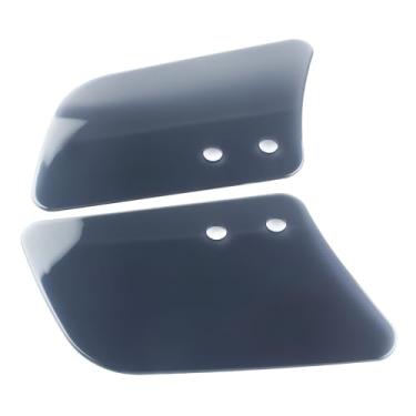 Imagem de FINMOKAL Escudo de defletores de vento de garfo dianteiro de motocicleta compatível com Honda VT1100 VT750 Kawasaki VN1500 Suzuki Yamaha XV950 XVS1100 (cinza)