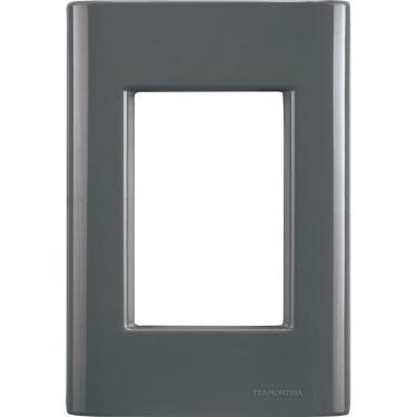 Imagem de Placa 3 Postos 4x2 Tramontina Giz Grafite Tramontina