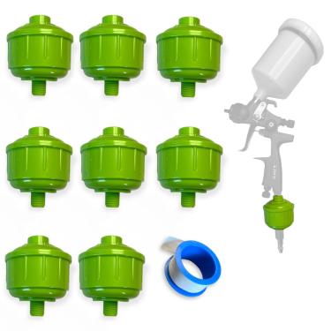 Imagem de LiME LiNE Bolas De Filtro Mini Ar/Água Descartáveis Em Linha Pistola Pintura Ferramenta Ar Separador Umidade (8)