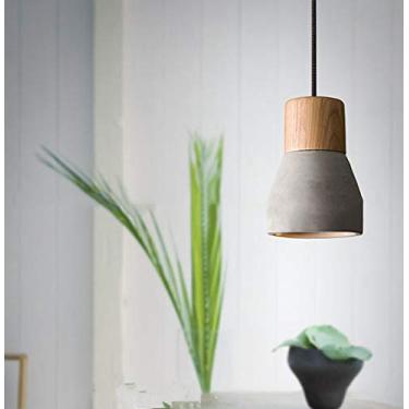 Imagem de AIBOTY Mini Luminária Pendente De Concreto Moderna, Decoração Para Casa, Nórdica Cozinha, Lustre Industrial Cimento Sala Jantar, Bar, Estar, Cinza
