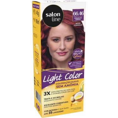 Imagem de Coloração Suave Light Color Salon Line, 66.46 Vermelho Cereja